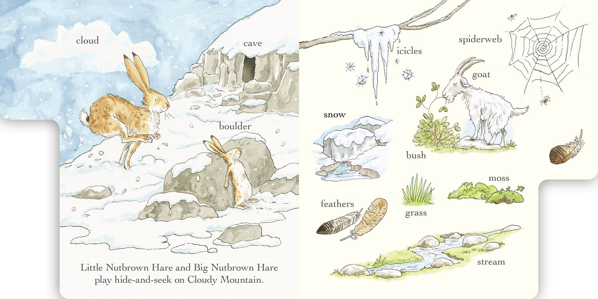 Out and About in 100 Words: A Guess How Much I Love You Book: (An Interactive First Word Book With Nature Scenes, Gentle Learning, & the Beloved Nutbrown Hare for Kids Ages 2-5)