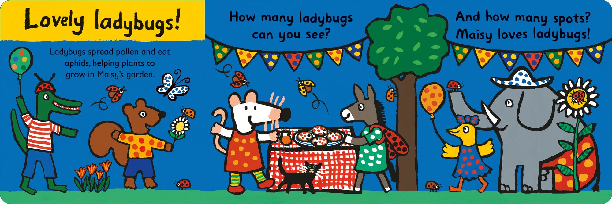 Maisy Loves Ladybugs: A Maisy's Planet Book: (Educational Board Book About Bugs and Insects - For Toddlers and Kids Ages 1-3)