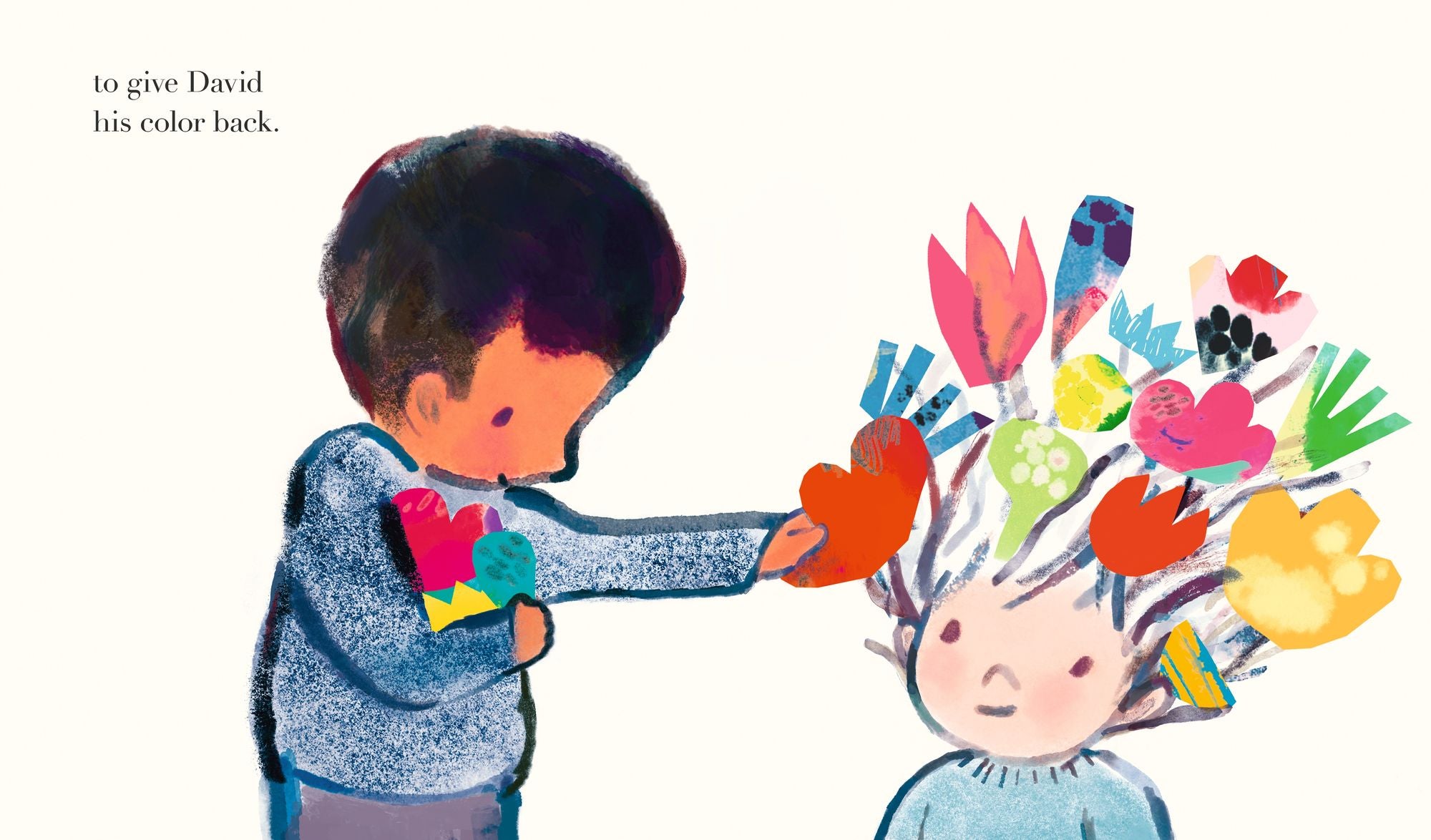 The Boy with Flowers in His Hair: (A Gentle Picture Book About Friendship, Compassion, and Supporting a Friend Through Change - For Kids Ages 3-7)