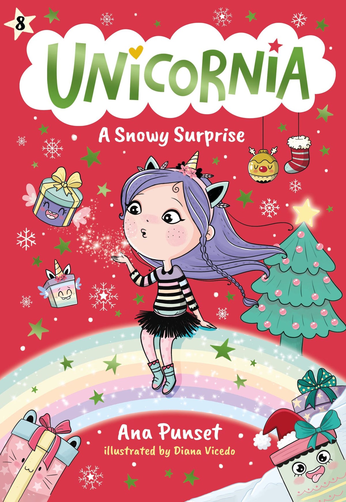 Unicornia: A Snowy Surprise: (A Magical Chapter Book for Kids Ages 5-7 about Friendship, Christmas, and Holiday Adventures)
