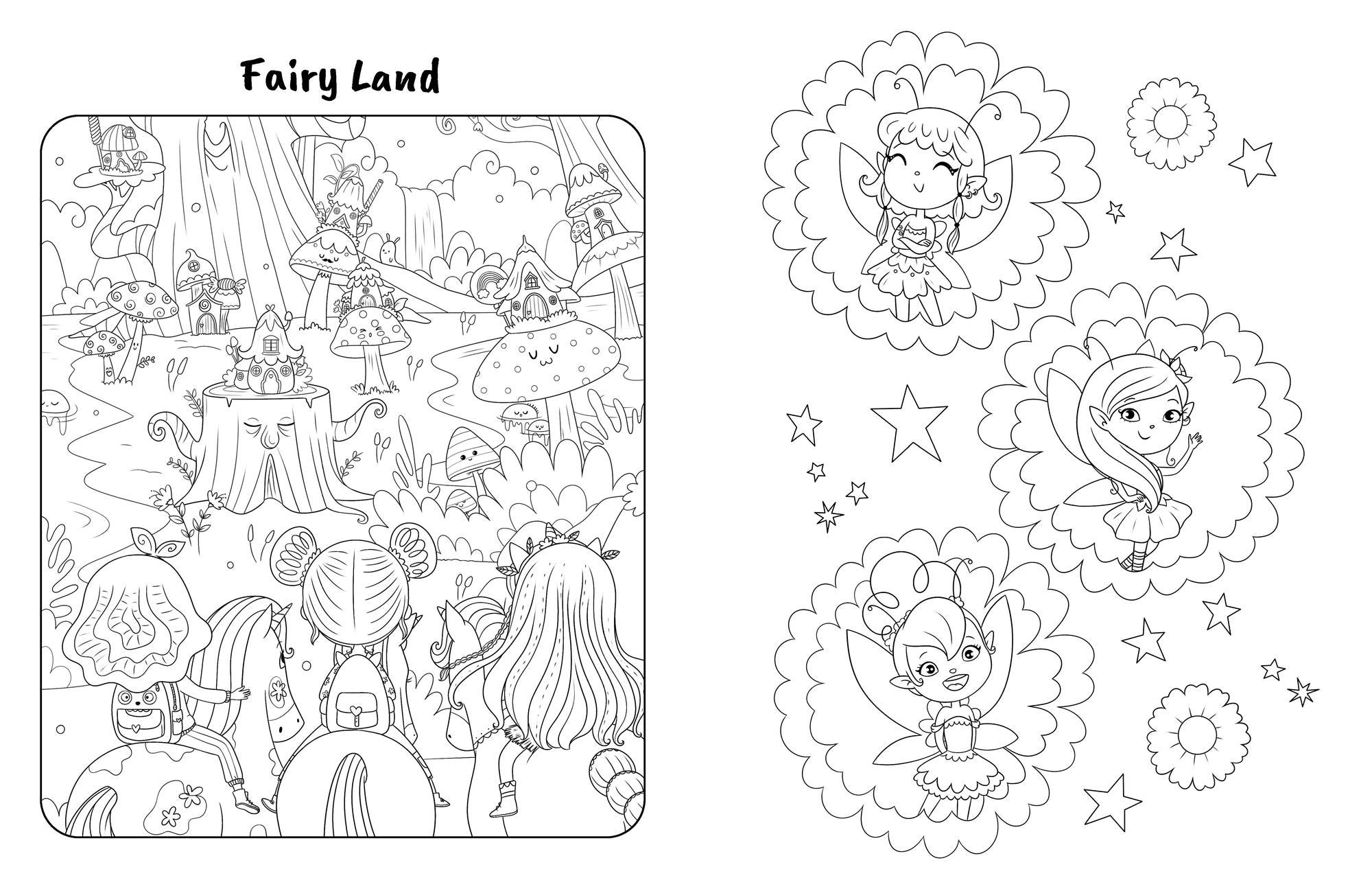 Unicornia Coloring Book
