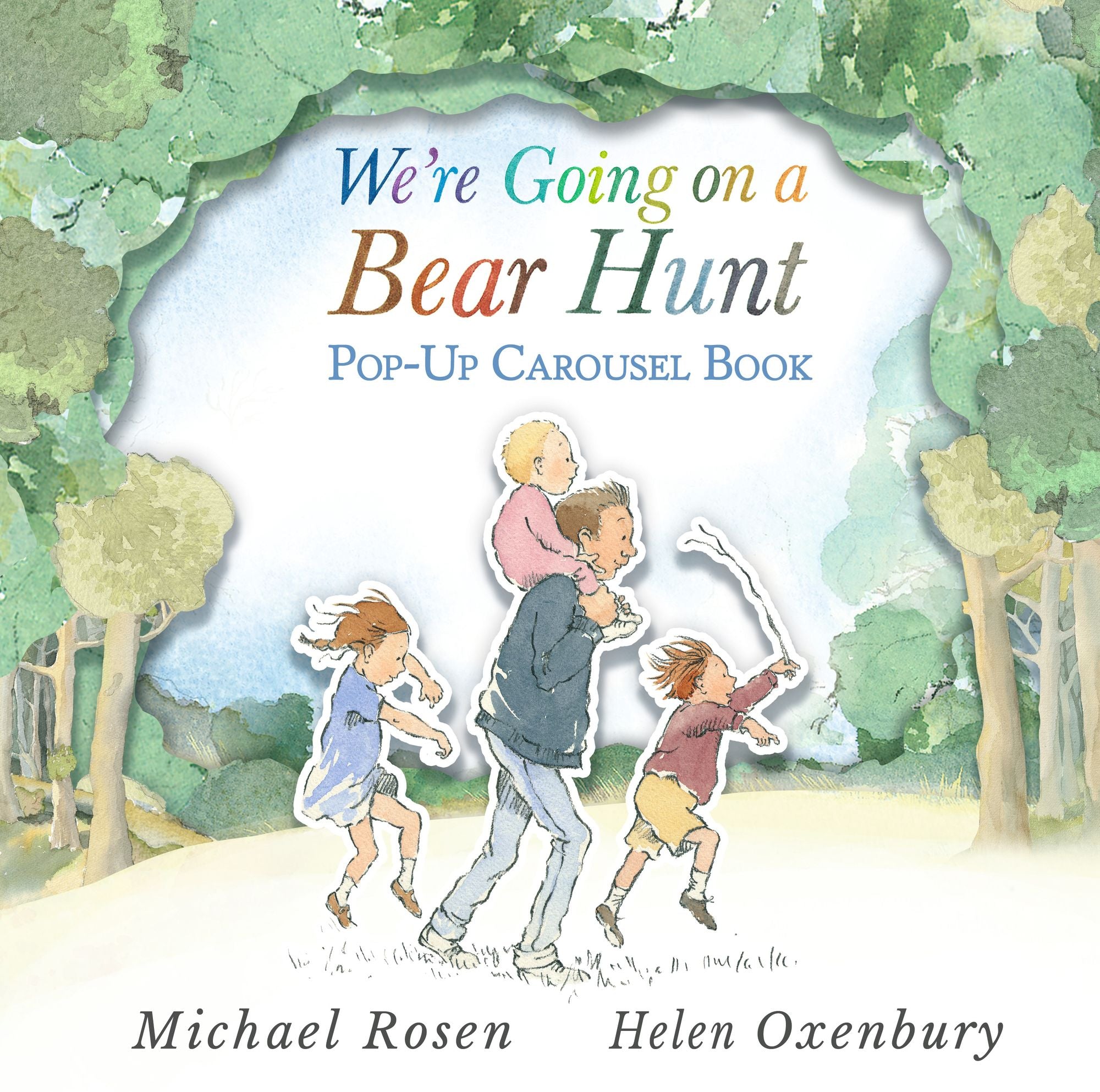 We're Going on a Bear Hunt Pop-Up Carousel Book: (An Interactive Peep-Through Gift Edition with Layered Scenes and Ribbon Tie for Kids Ages 3-7)