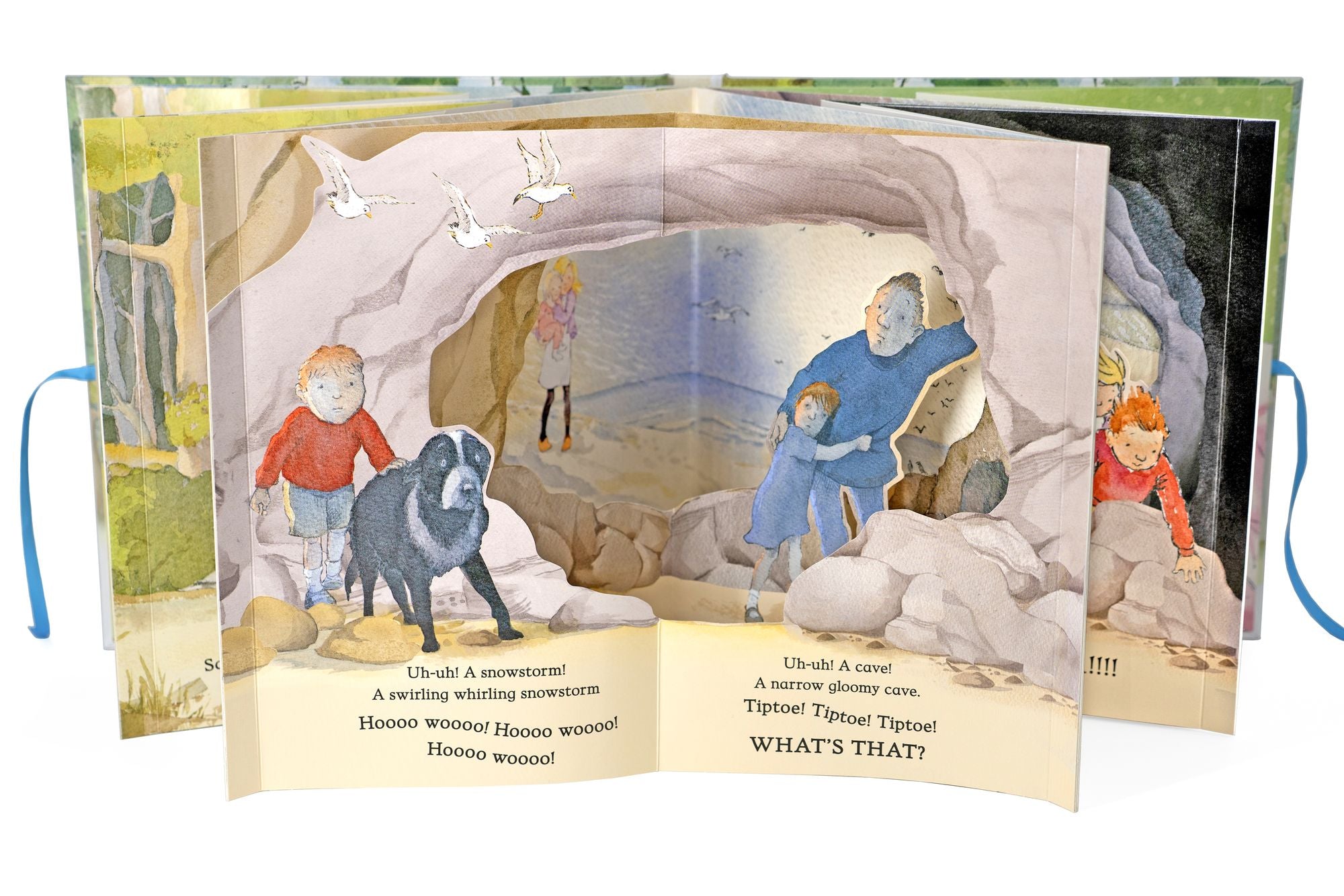 We're Going on a Bear Hunt Pop-Up Carousel Book: (An Interactive Peep-Through Gift Edition with Layered Scenes and Ribbon Tie for Kids Ages 3-7)