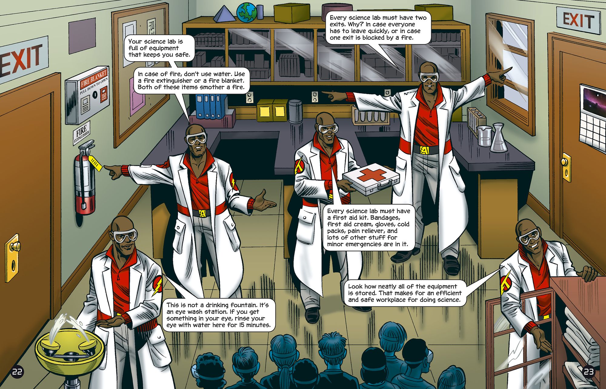 Lessons in Science Safety with Max Axiom Super Scientist: 4D An Augmented Reading Science Experience
