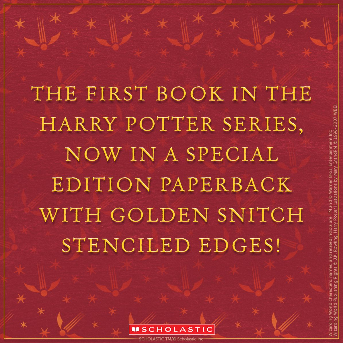 Harry Potter and the Sorcerer's Stone (Stenciled Edges) (Harry Potter, Book 1)