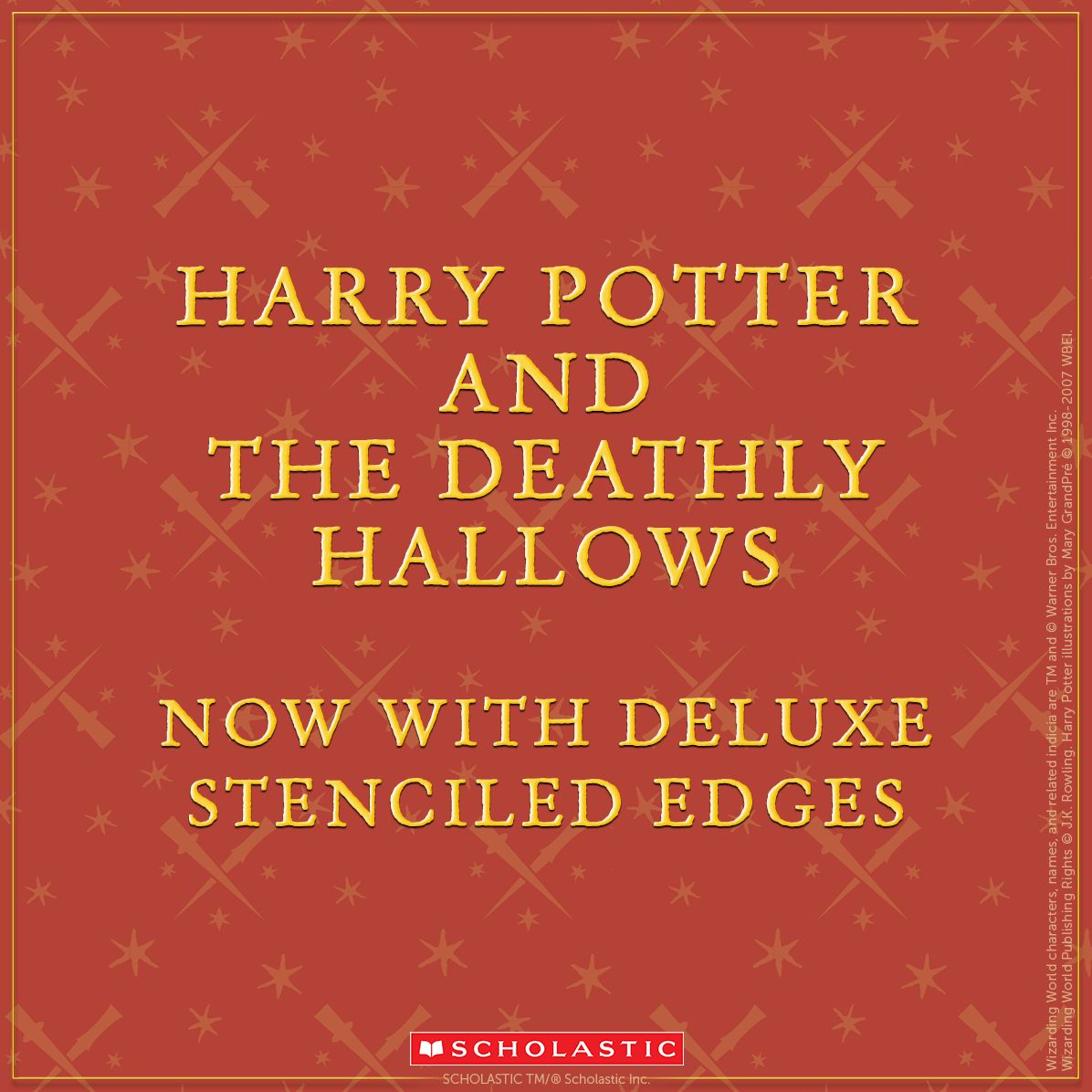 Harry Potter and the Deathly Hallows (Stenciled Edges) (Harry Potter, Book 7)