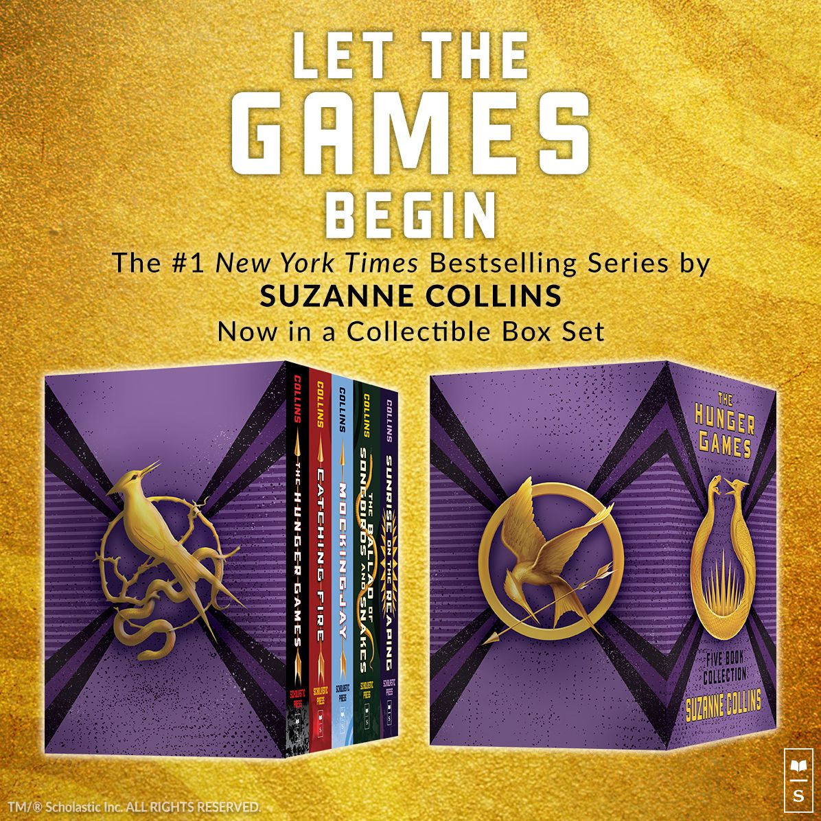 Hunger Games 5-Book Hardcover Box Set (The Hunger Games, Catching Fire, Mockingjay, The Ballad of Songbirds and Snakes, Sunrise on the Reaping)