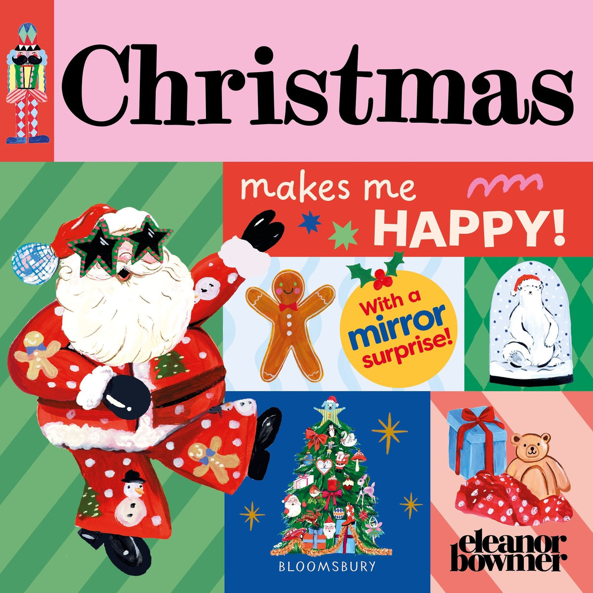 Christmas Makes Me Happy!: A bright and cheerful mirror-surprise book