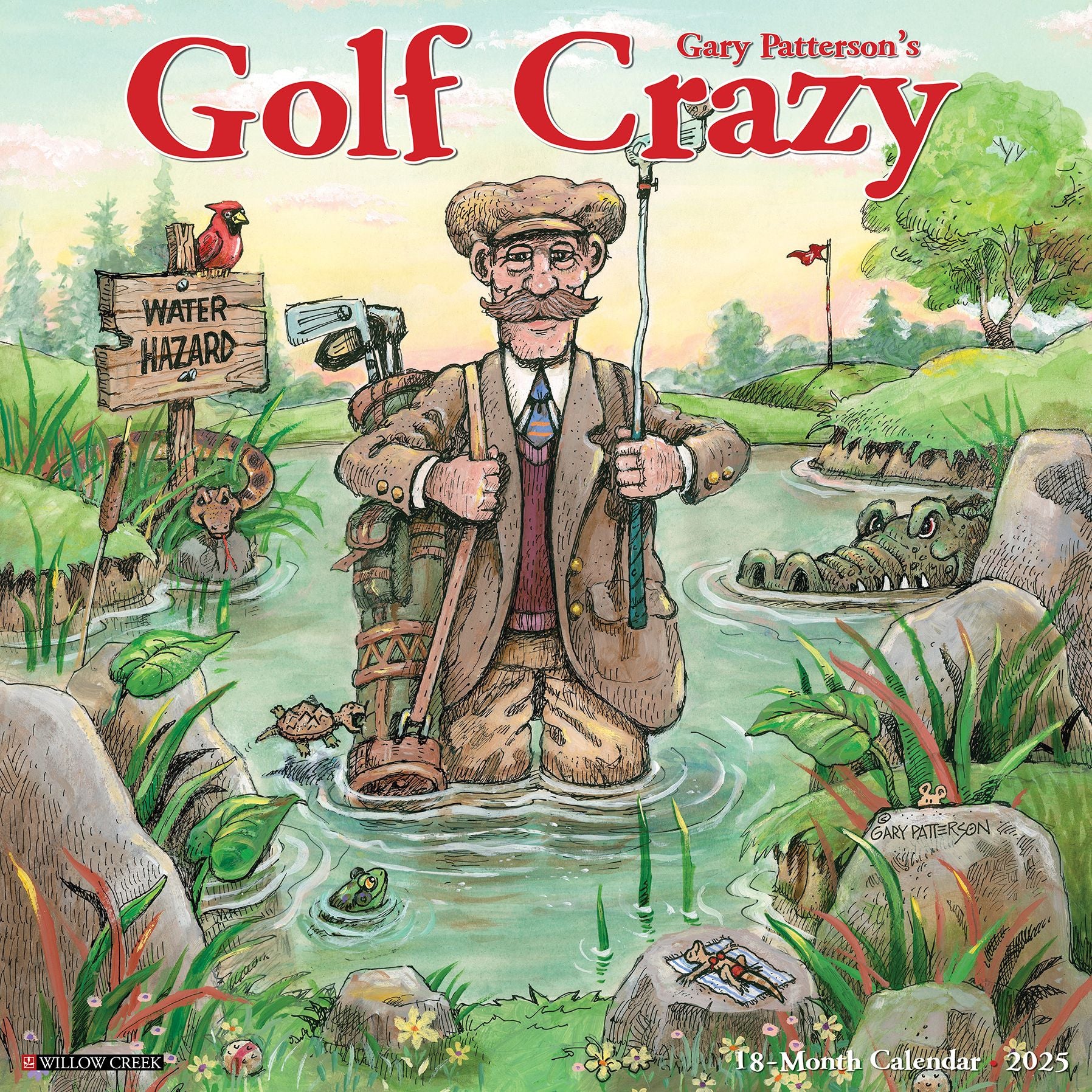 Golf Crazy by Gary Patterson 2026 Wall Calendar