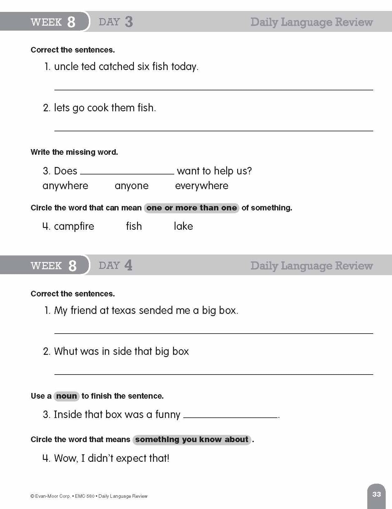 Daily Language Review Grade 2 Te