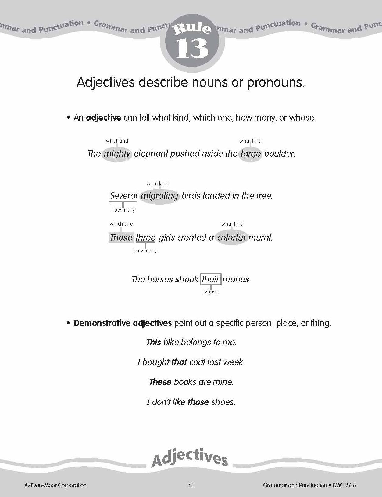 Grammar and Punctuation, Grade 6