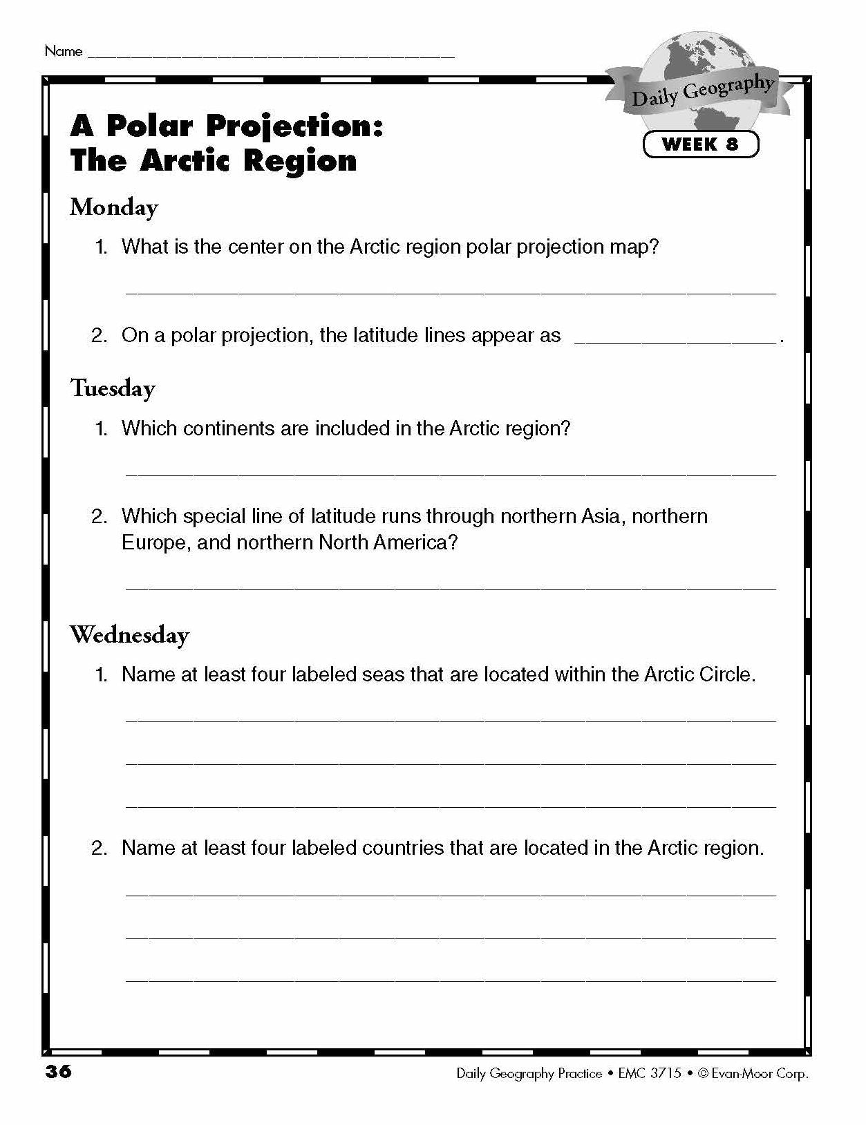 Daily Geography Practice, Grade 6 Teacher Edition