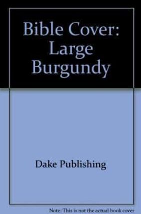Bible Cover: Large Burgundy