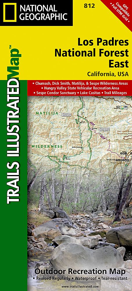 Los Padres National Forest East Map