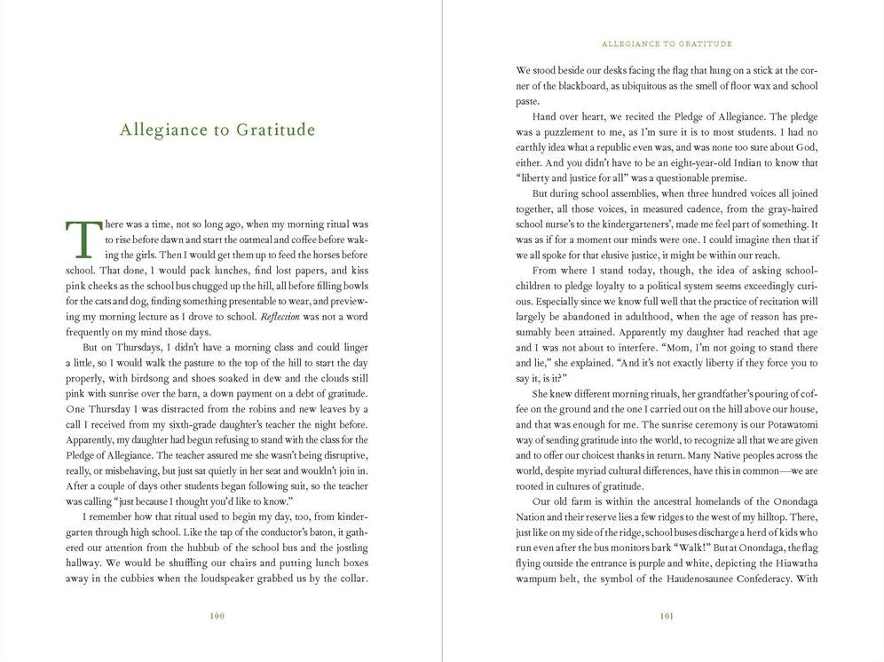 Braiding Sweetgrass: Indigenous Wisdom, Scientific Knowledge and the Teachings of Plants