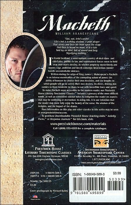 Macbeth (Prestwick House Literary Touchstone Classics Series) DO NOT ORDER