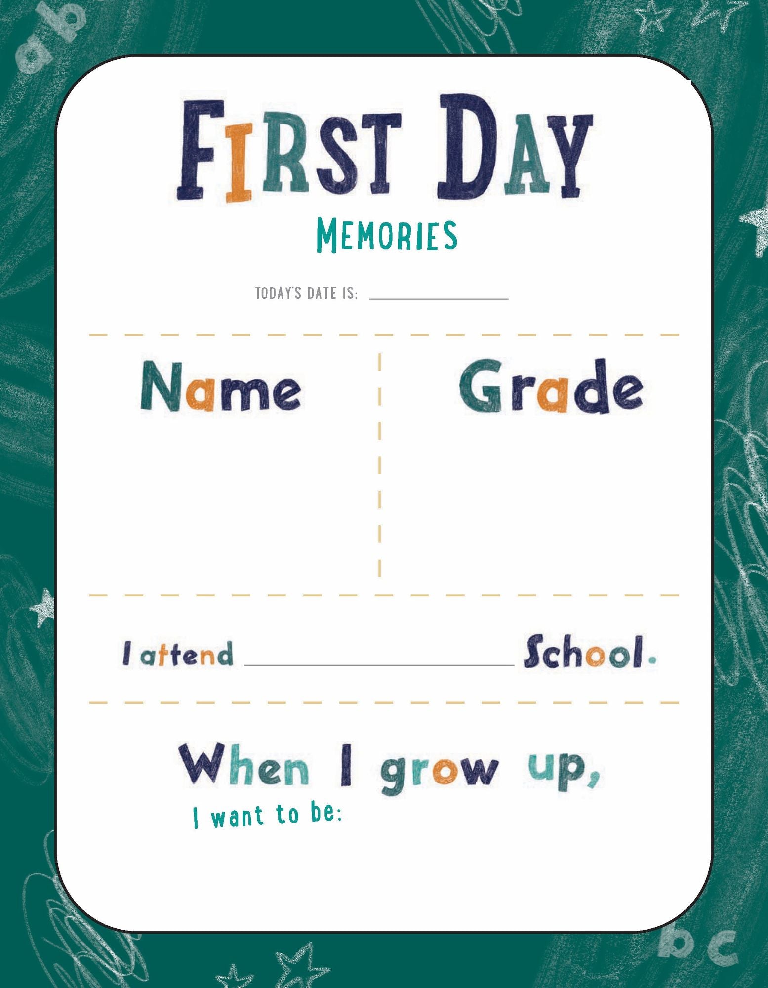 First Day Jitters