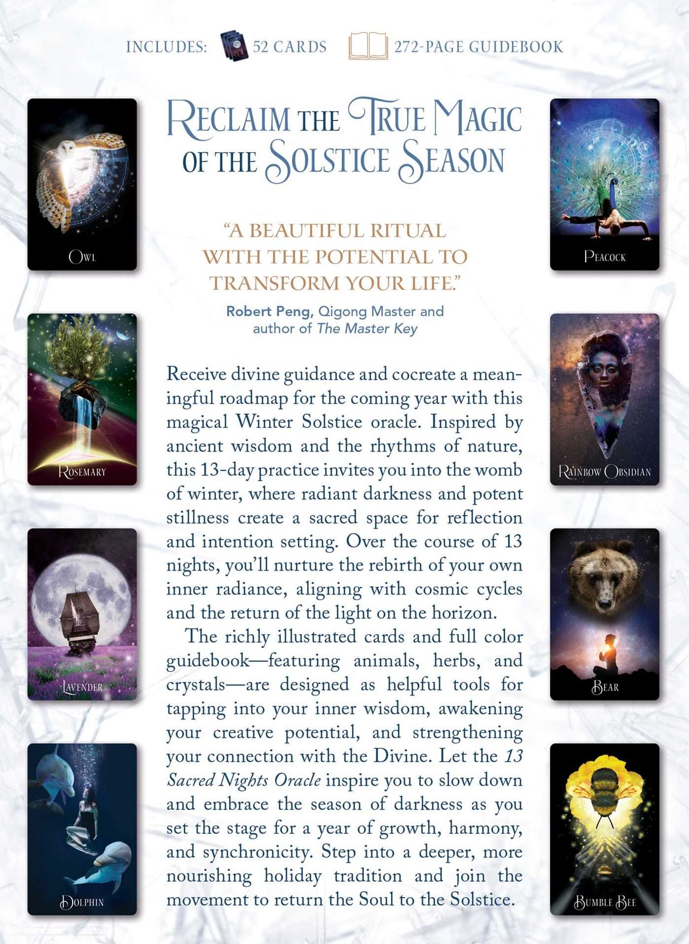 13 Sacred Nights Oracle: A Yearly Solstice Tradition (A 52-Card Deck & Guidebook)
