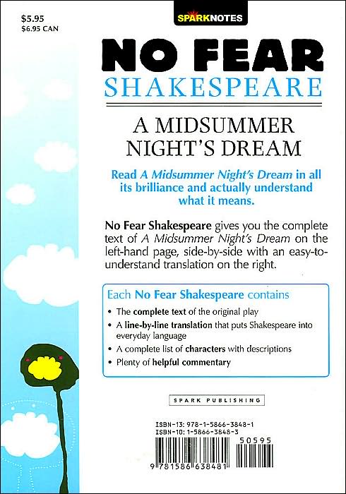 A Midsummer Night's Dream: No Fear Shakespeare Side-by-Side Plain English