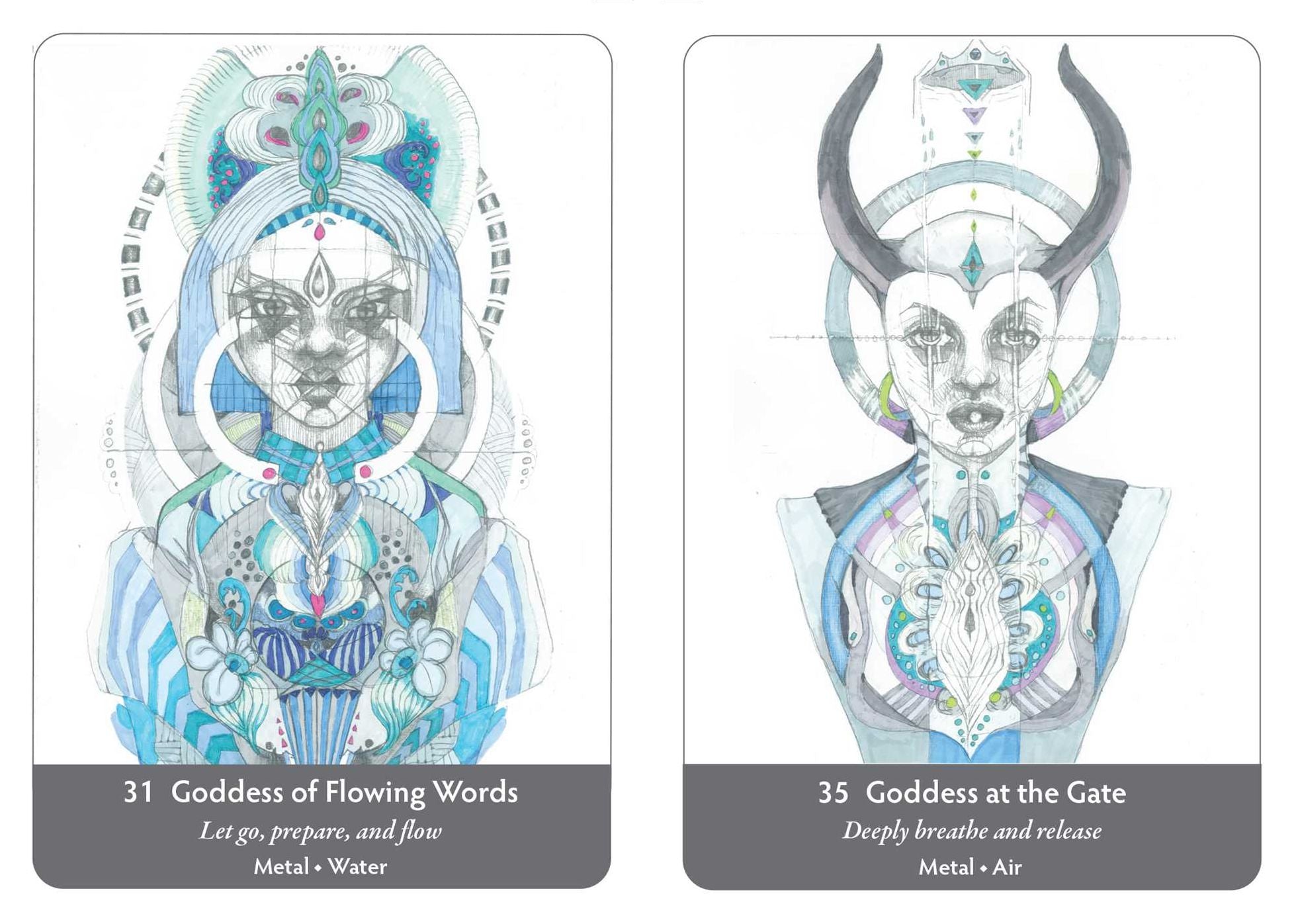 Elemental Goddess Oracle: 45 Cards and Guidebook