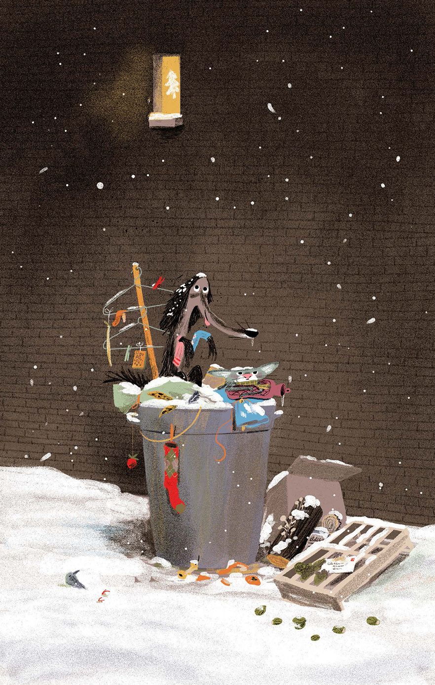 Merry Christmas, Dumpster Dog!