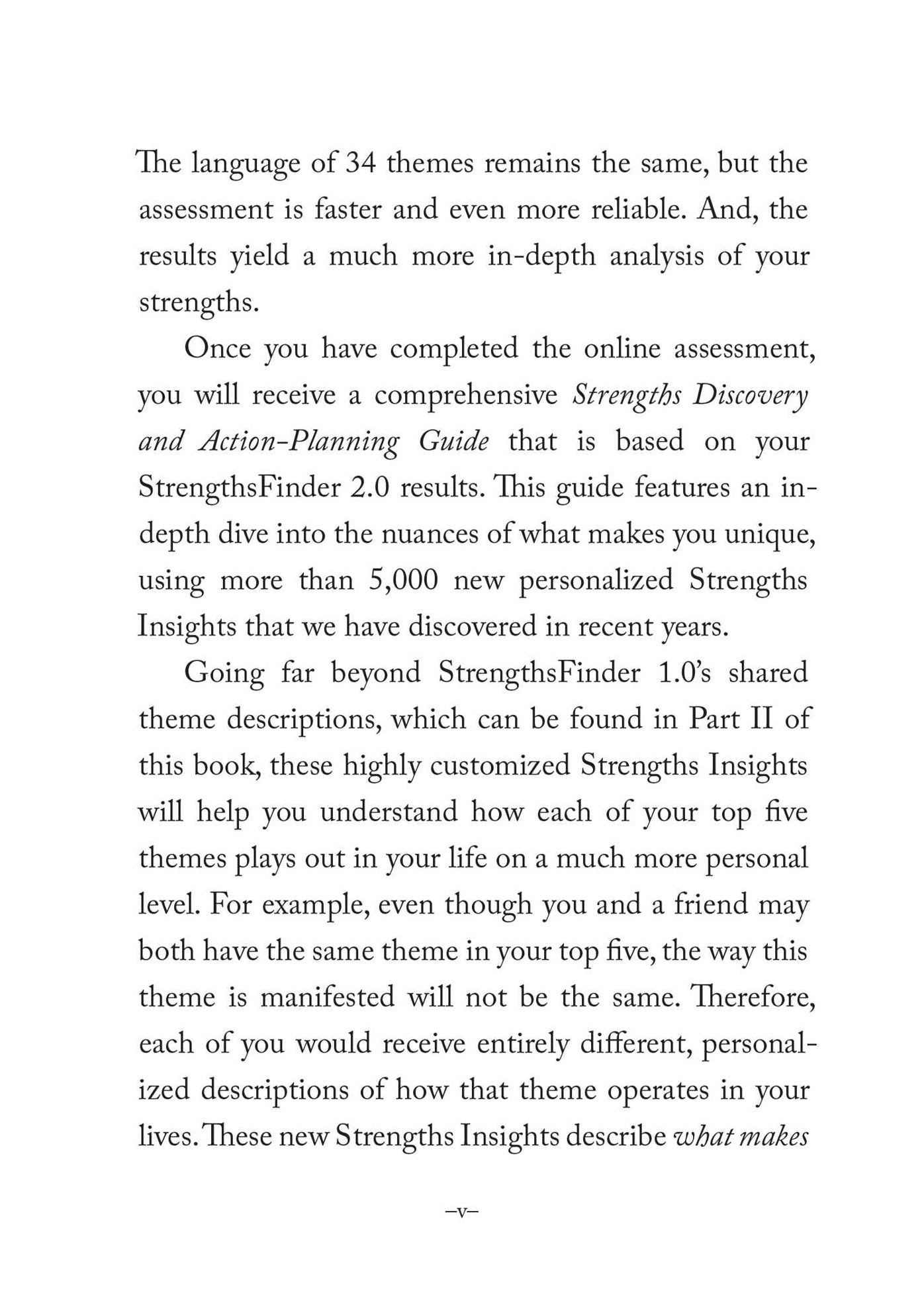 StrengthsFinder 2.0