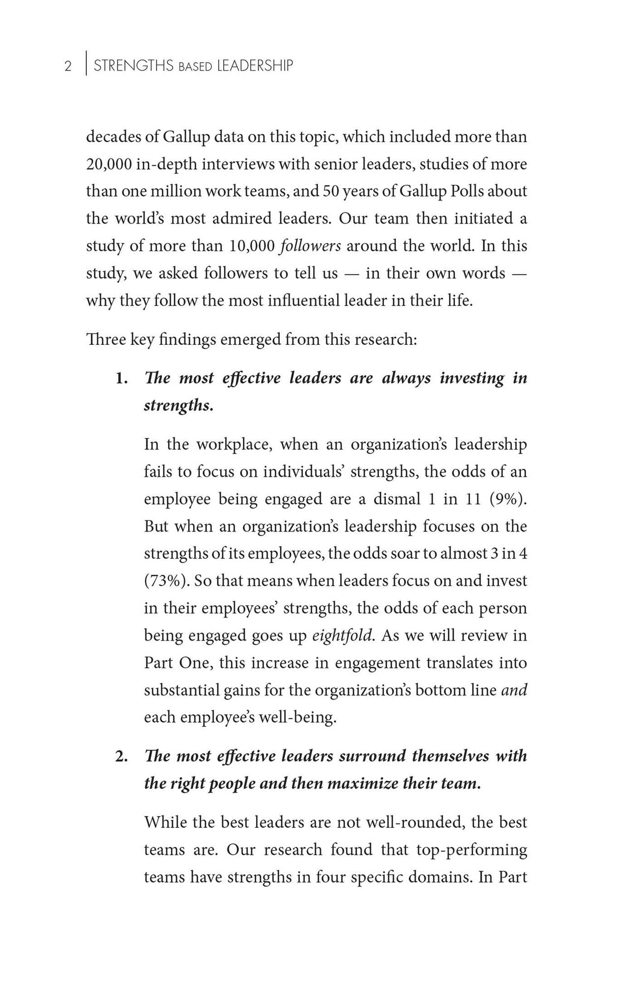 Strengths Based Leadership: Great Leaders, Teams, and Why People Follow