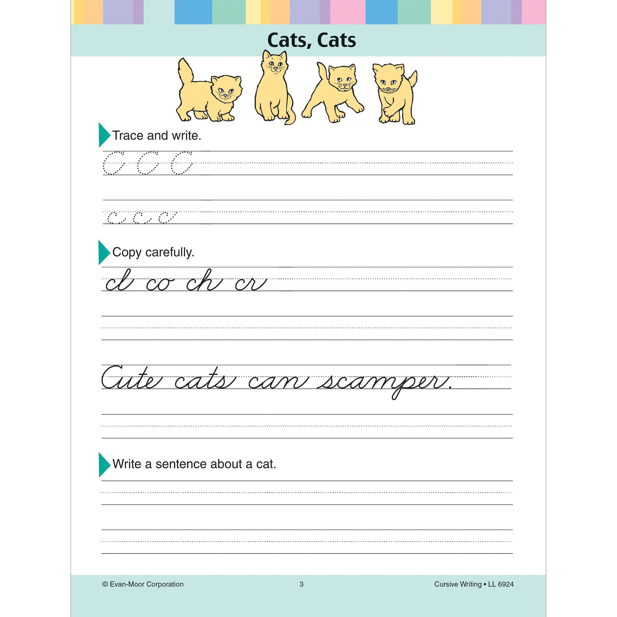 Learning Line: Cursive Writing, Grade 2 - 3 Workbook