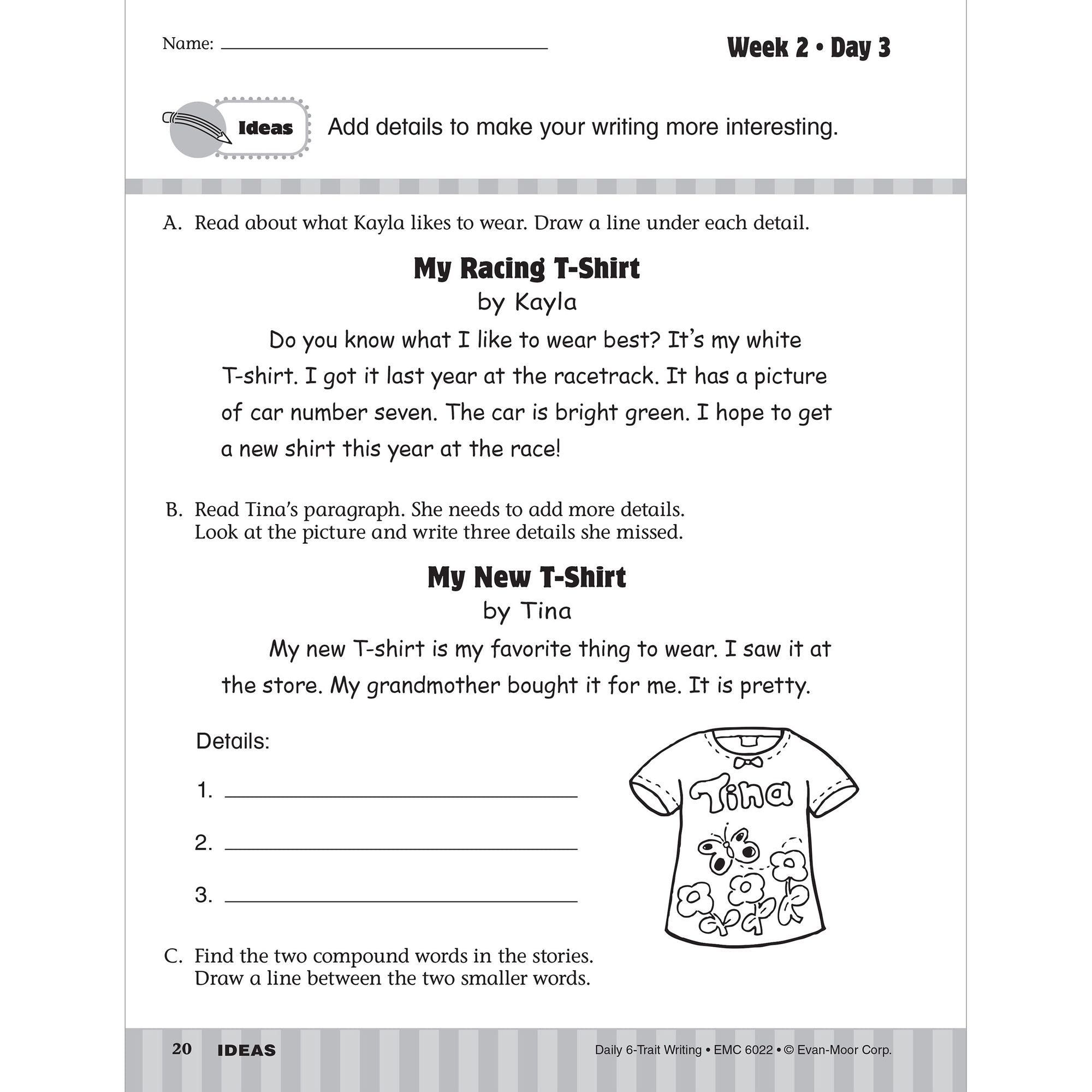 Daily 6-Trait Writing Grade 2 Te