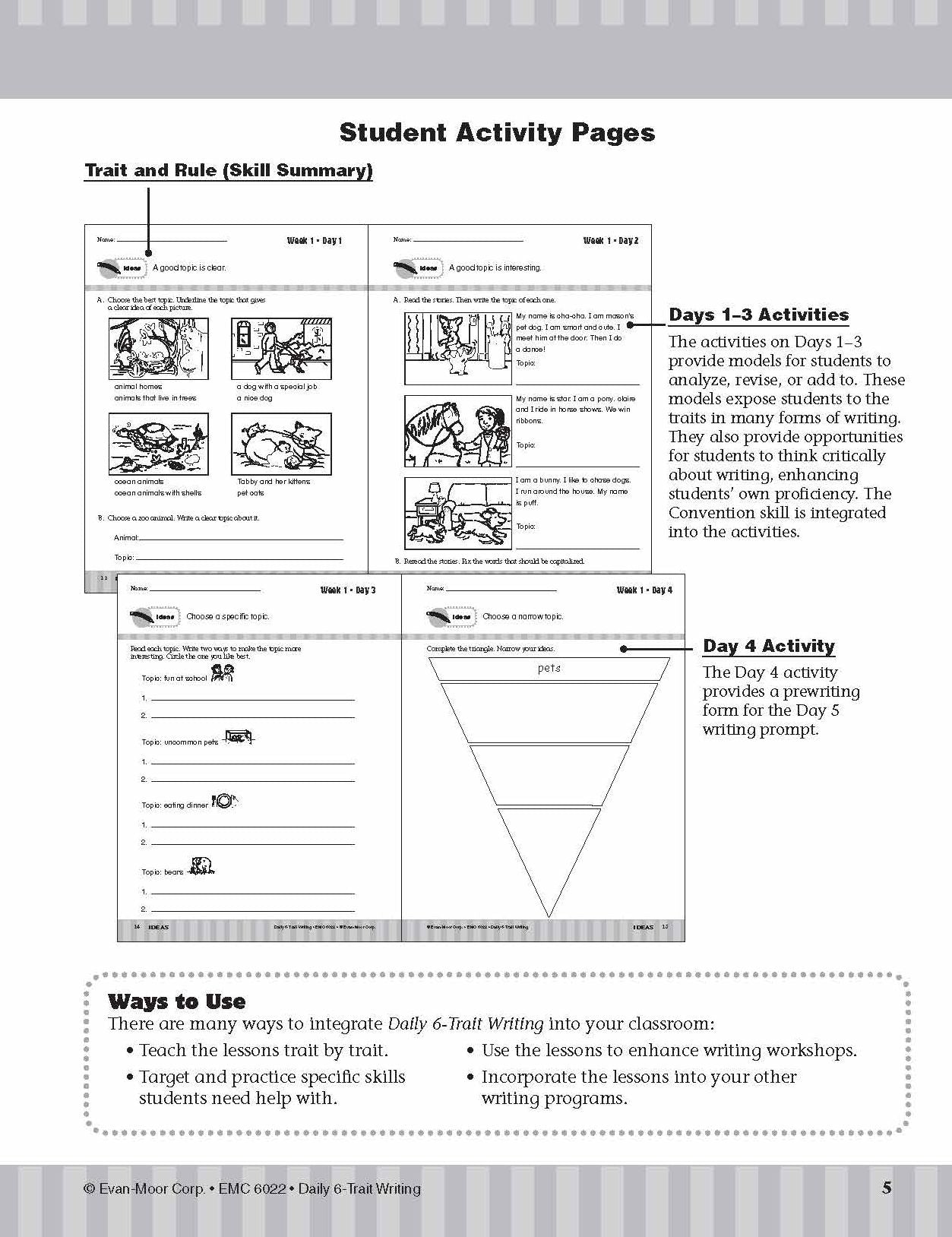 Daily 6-Trait Writing Grade 2 Te