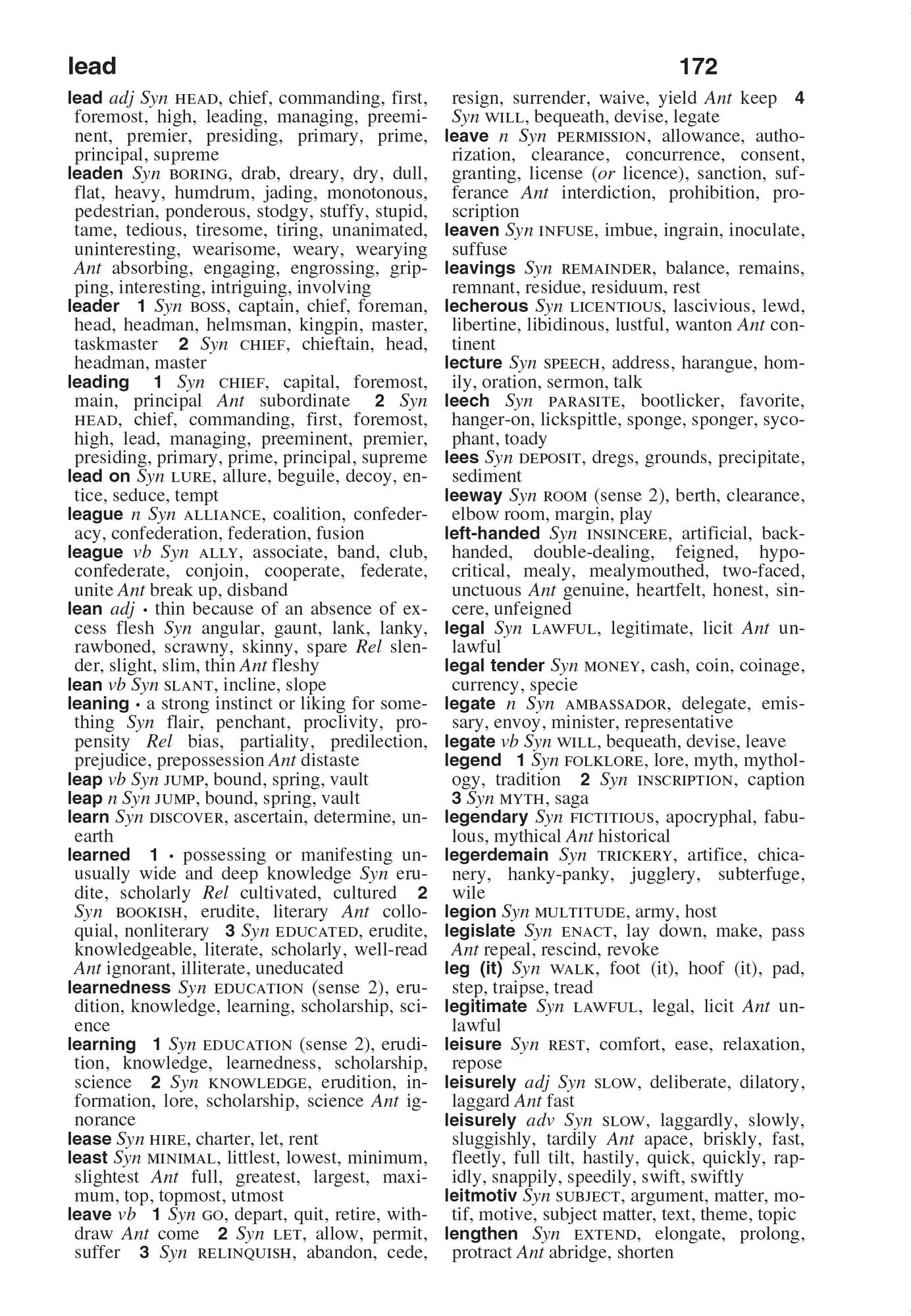Webster's Thesaurus for Students, Fourth Edition