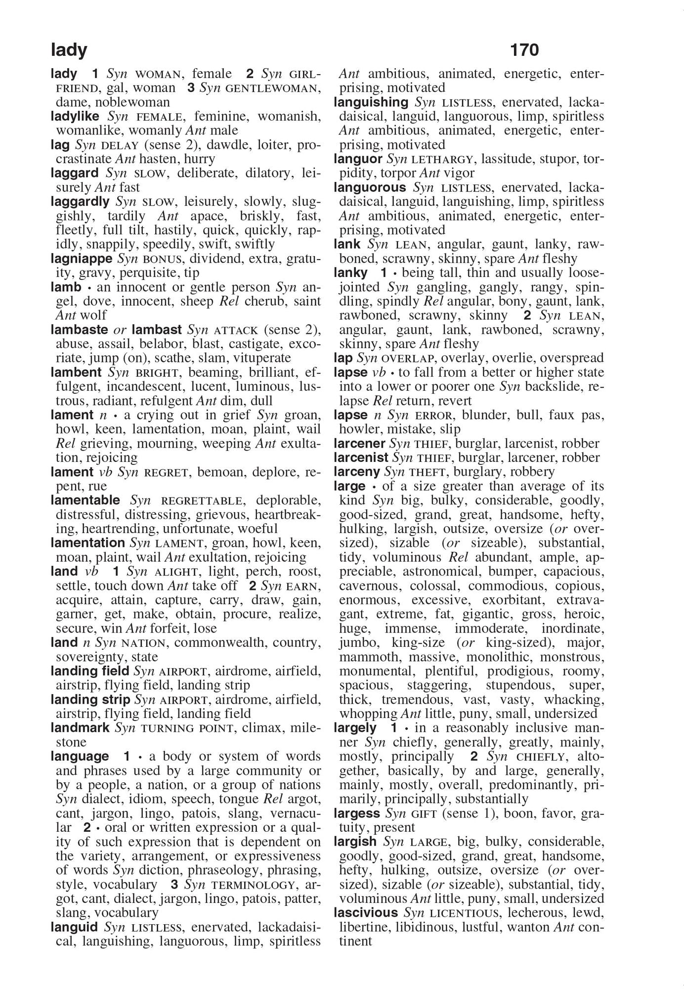 Webster's Thesaurus for Students, Fourth Edition