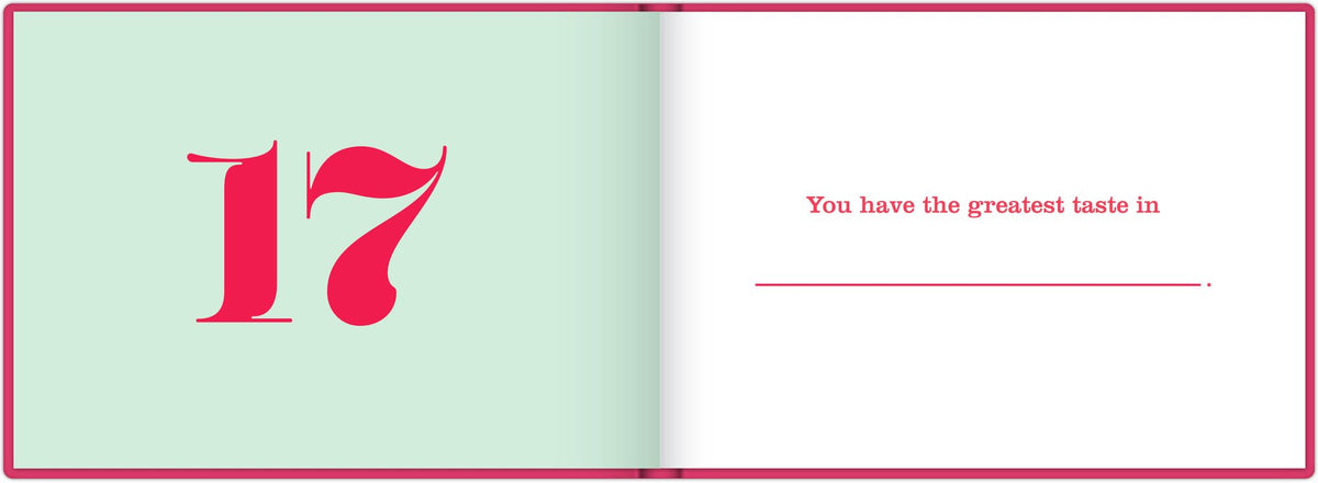 What I Love about You Fill in the Love Book