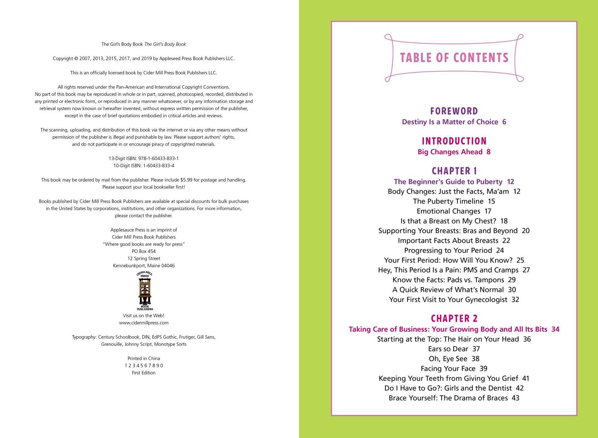 The Girl's Body Book (Fifth Edition): Everything You Need to Know for a Healthy, Happy YOU!