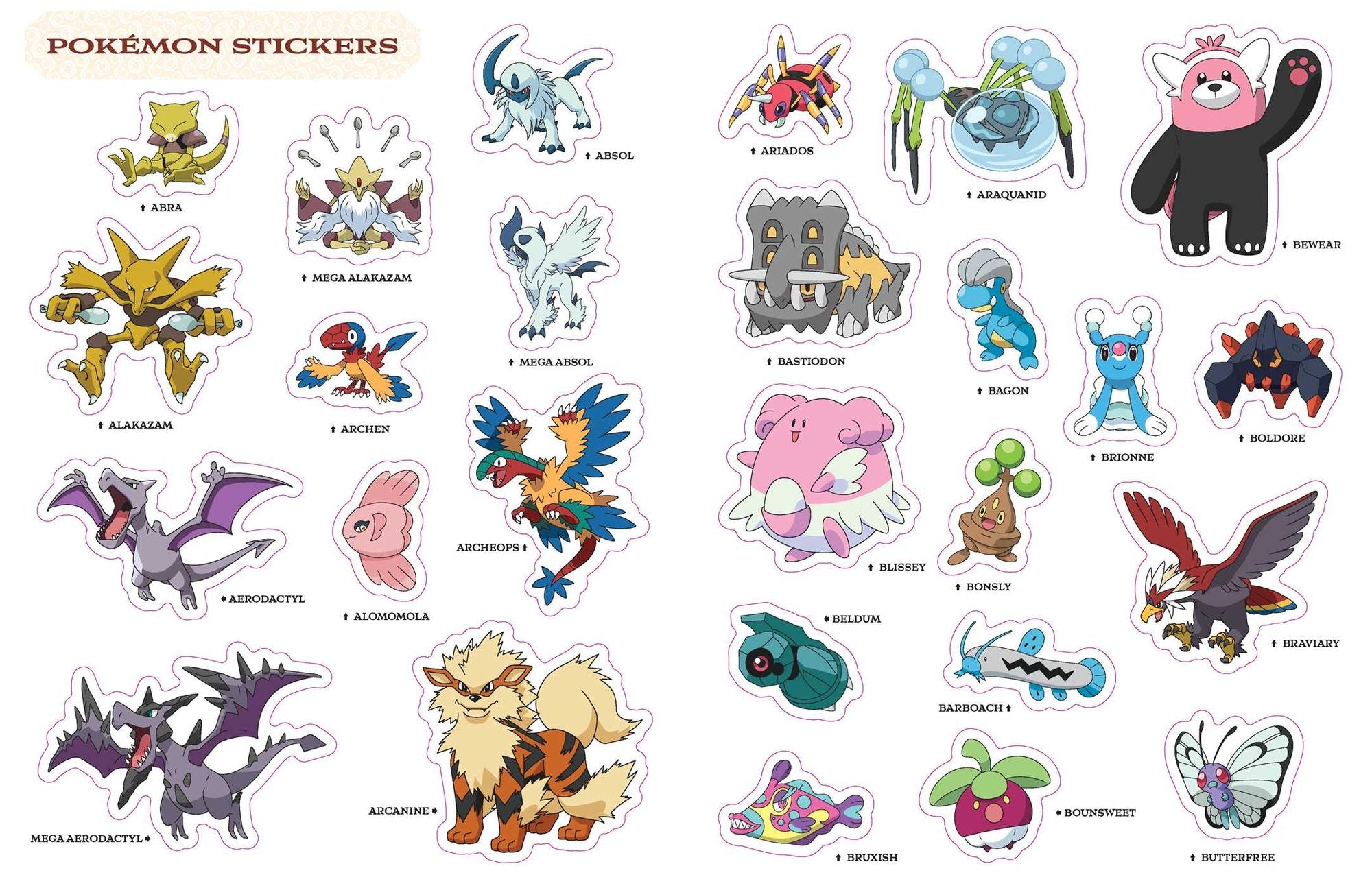Pokémon Alola Region Sticker Book