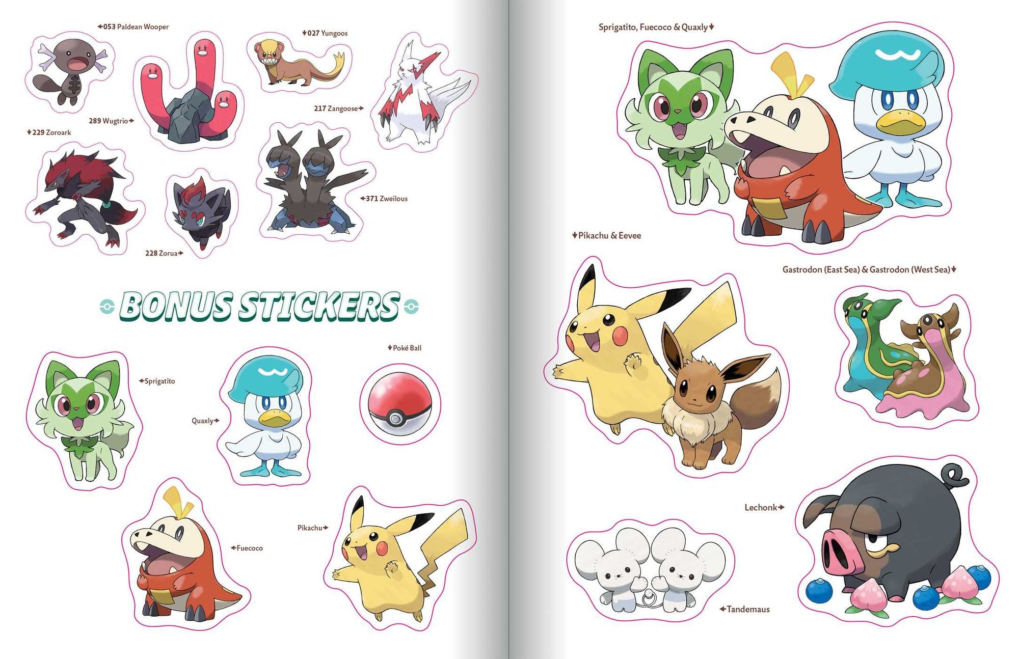 Pokémon The Official Sticker Book Of The Paldea Region