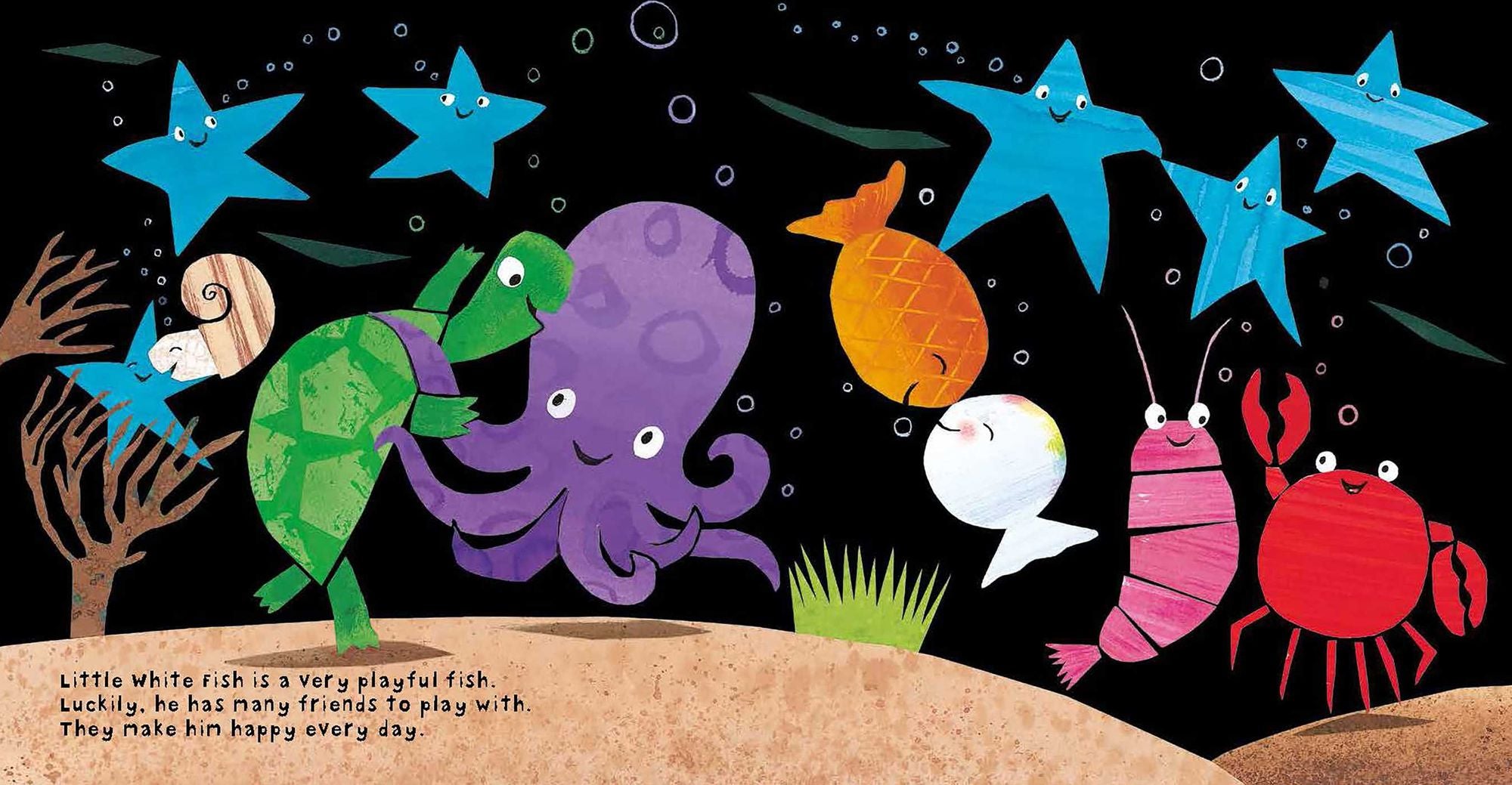 Little White Fish Has Many Friends