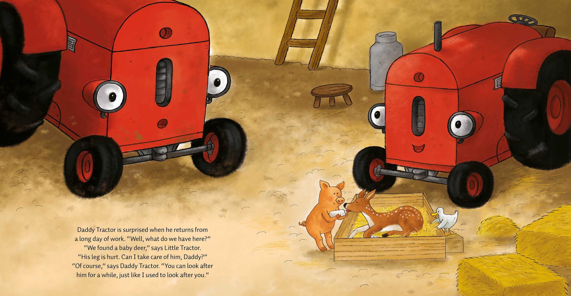 Little Tractor and the Baby Deer