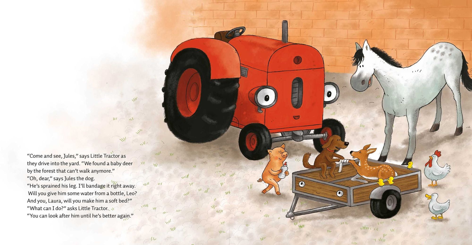 Little Tractor and the Baby Deer