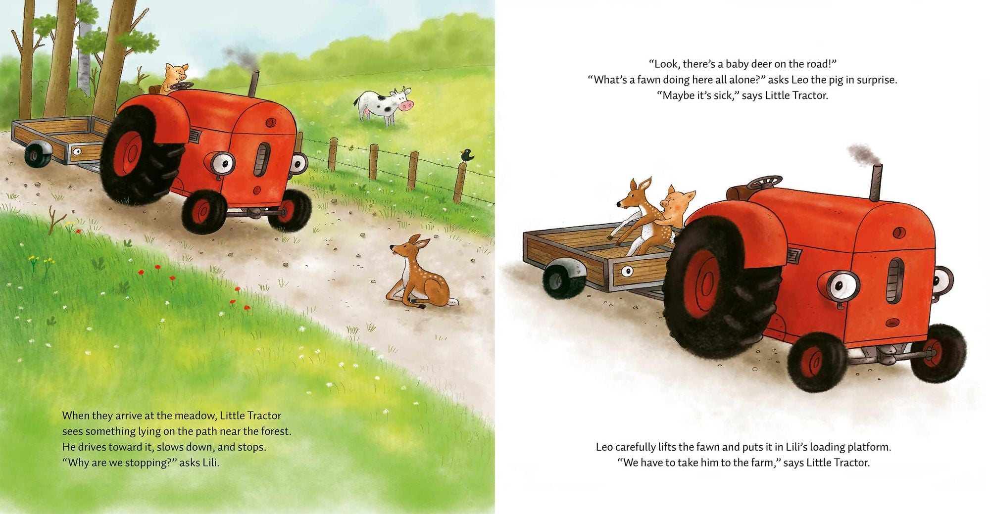 Little Tractor and the Baby Deer