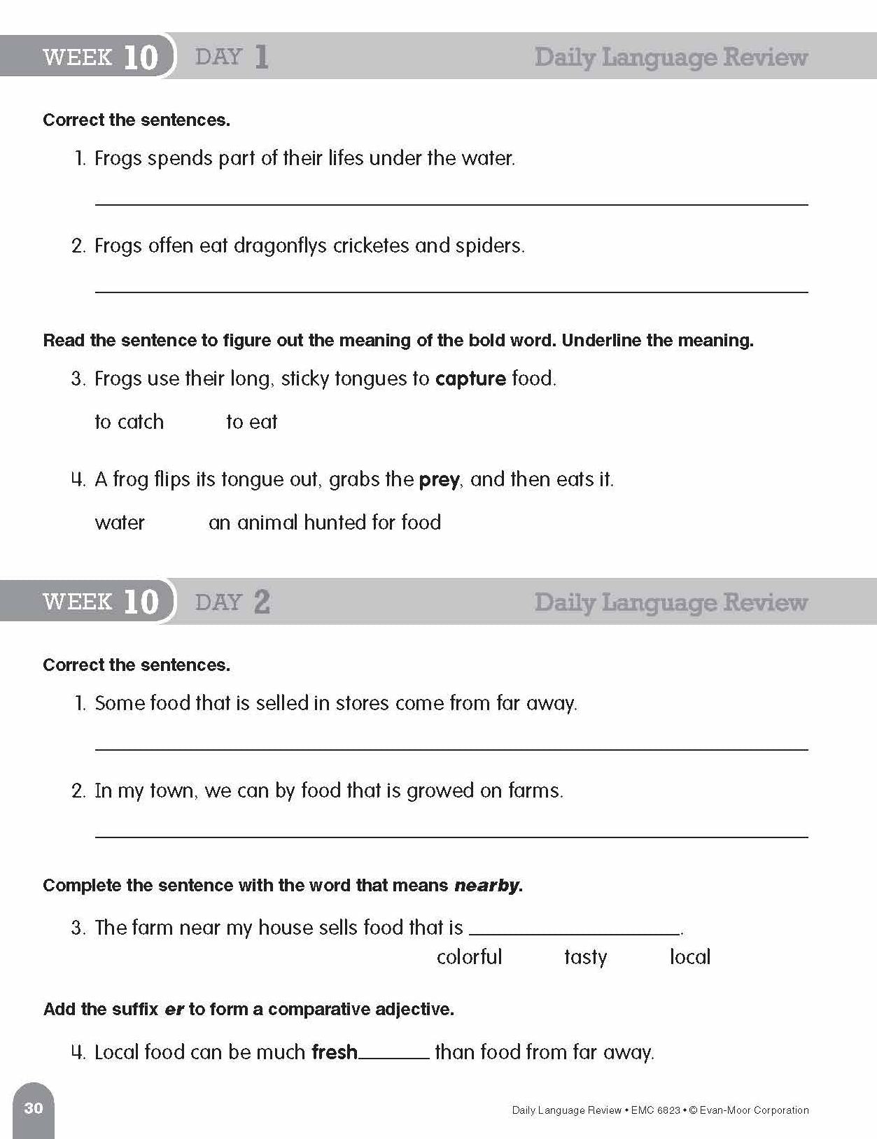 Daily Language Review Grade 3 Sb