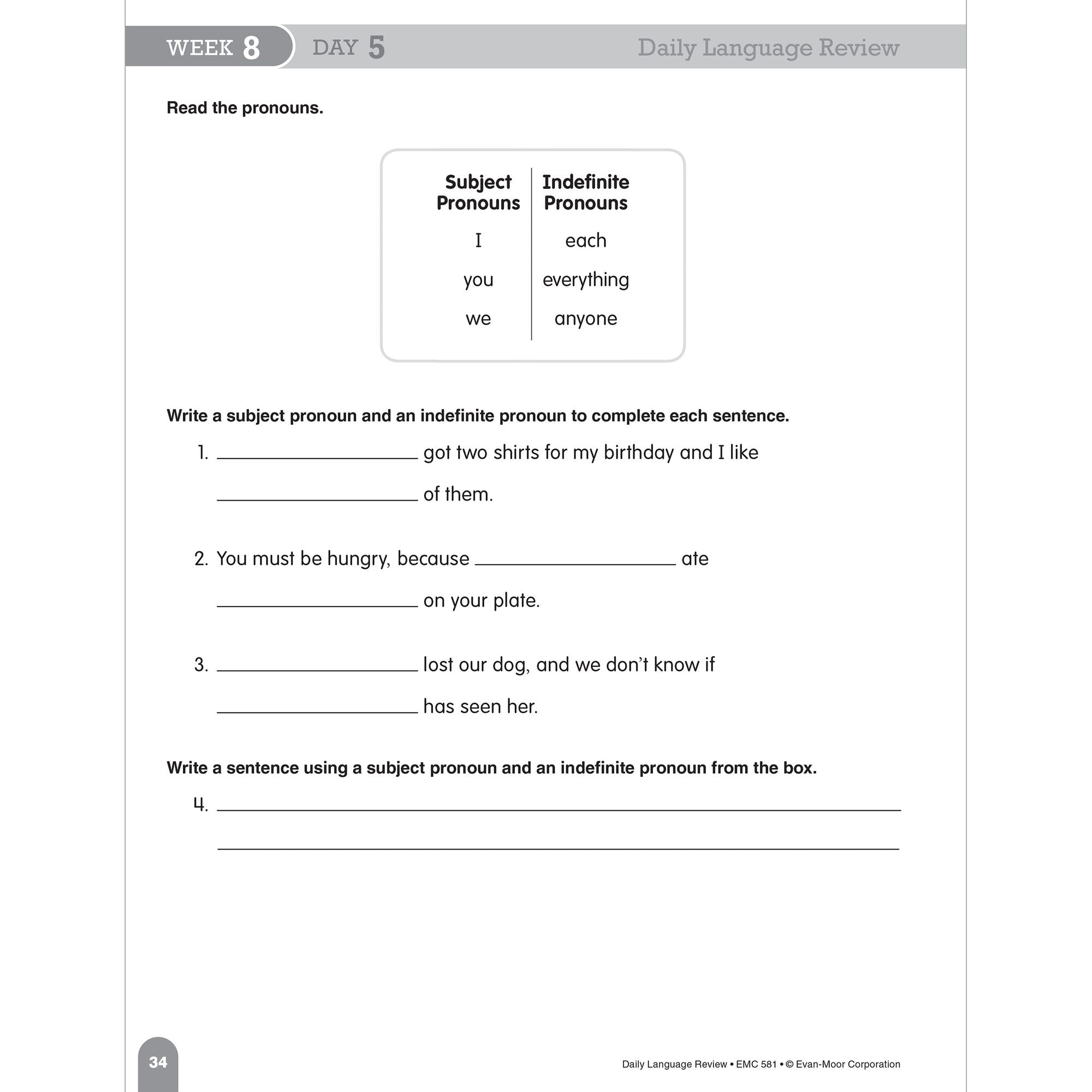 Daily Language Review Grade 3 Sb