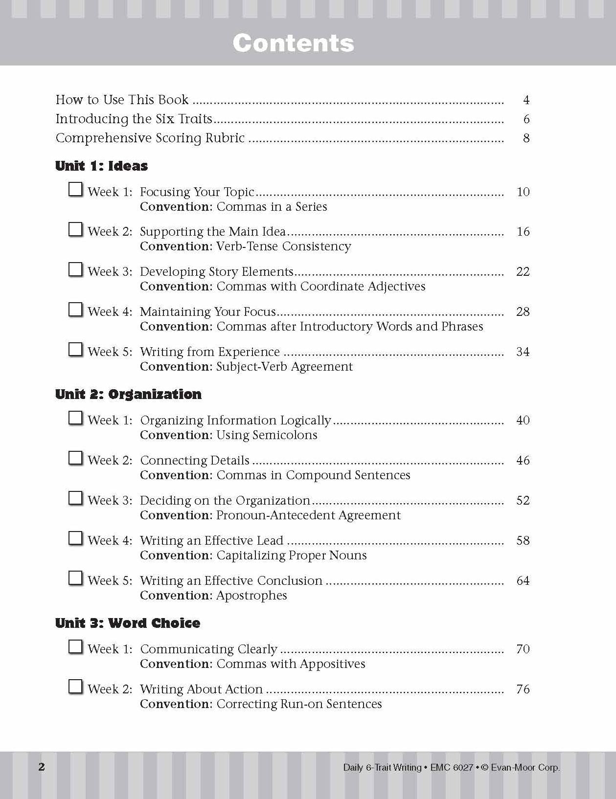 Daily 6-Trait Writing Grade 7 Te