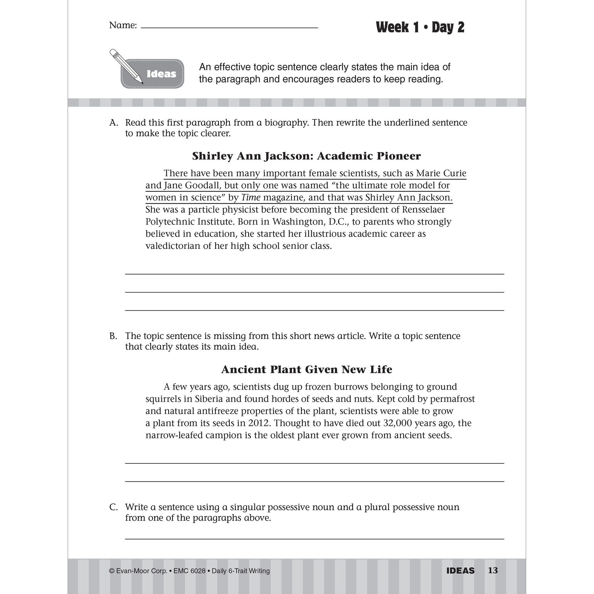 Daily 6-Trait Writing Grade 8 Te