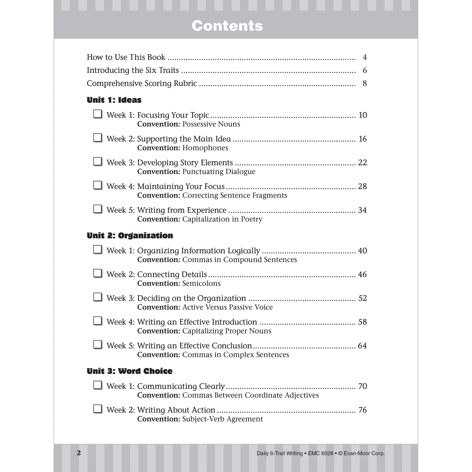 Daily 6-Trait Writing Grade 8 Te