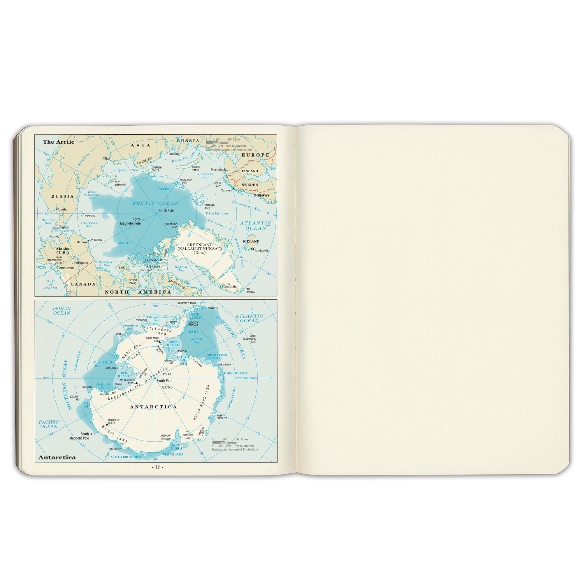 2026-2027 Paper Source Black Leather 18-Month Monthly Desk Planner