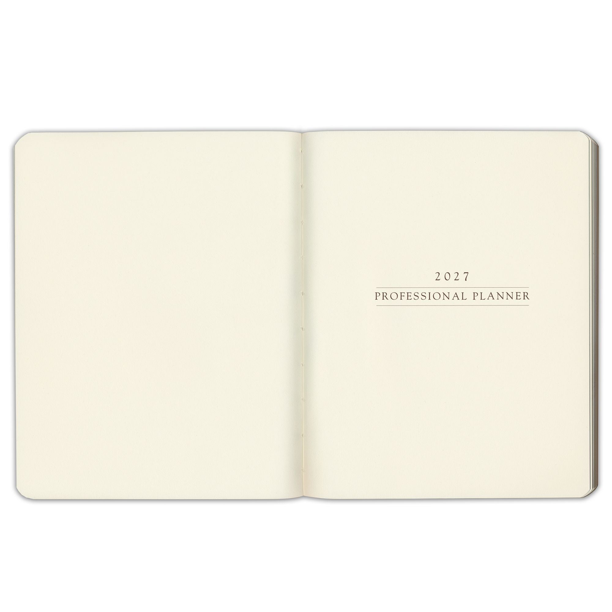 2027 Professional Charcoal Weekly Desk Planner