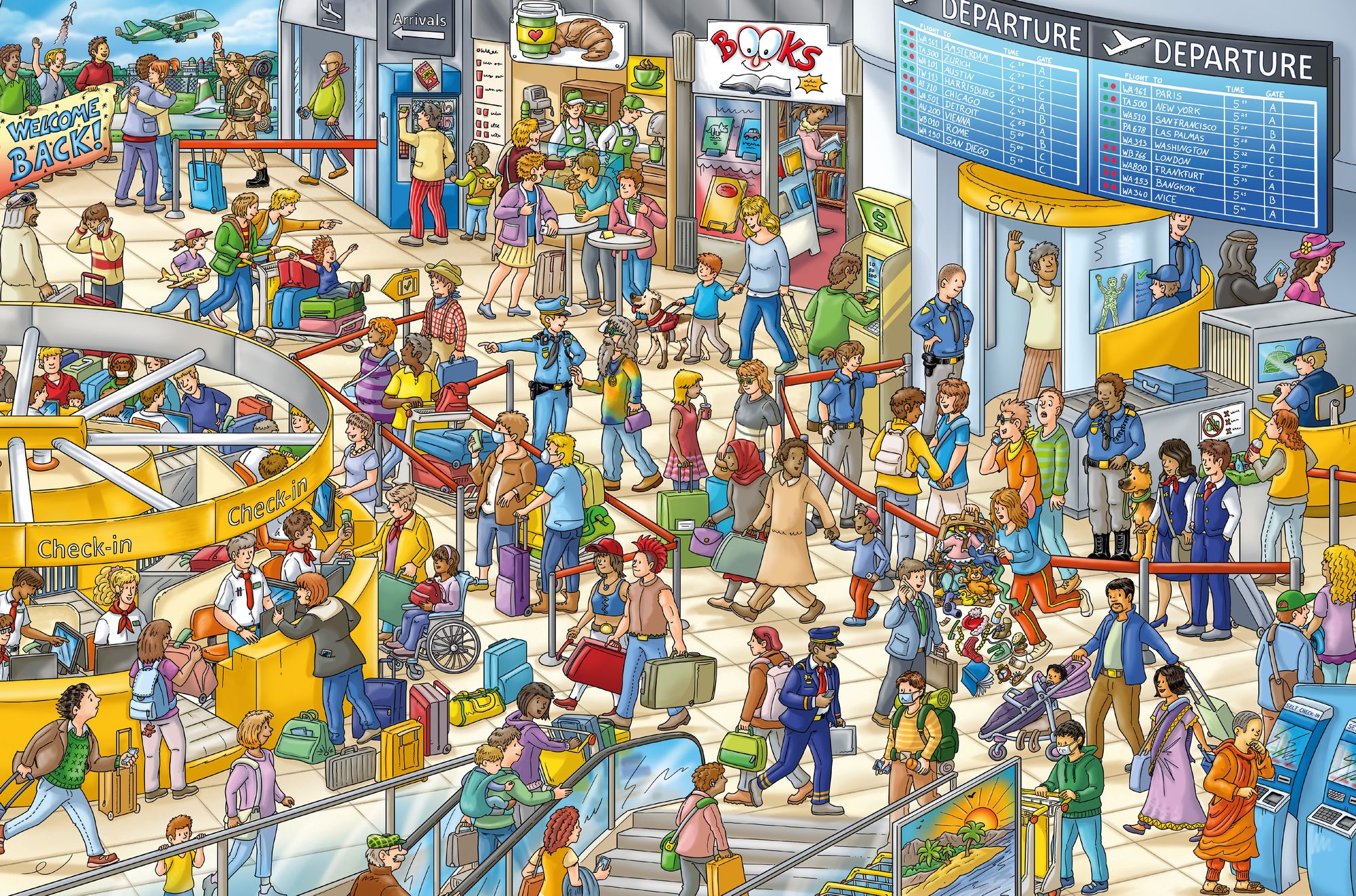 My Big Wimmelbook®-At the Airport: A Look-and-Find Book (Kids Tell the Story)