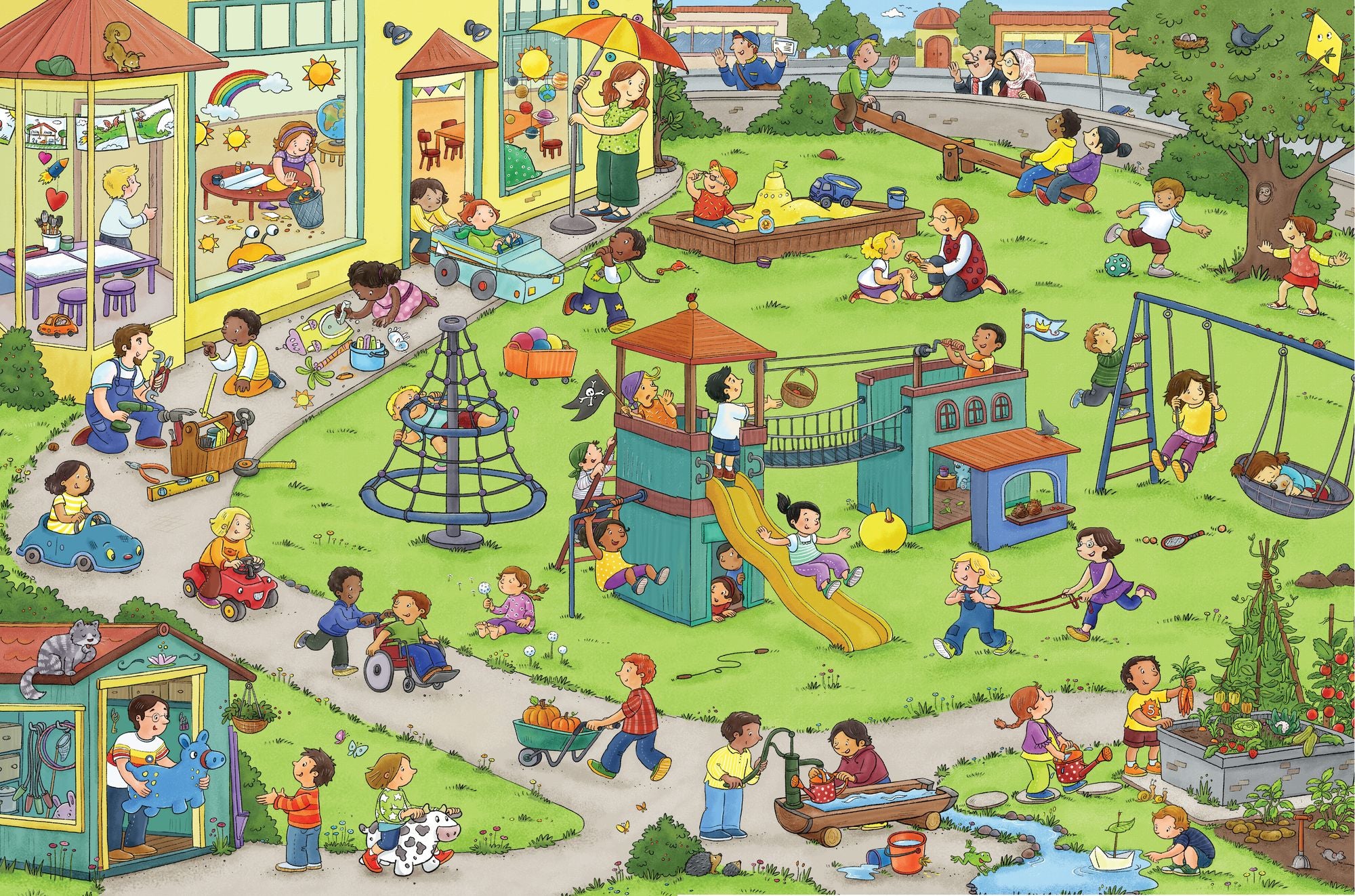 My Big Wimmelbook®-A Day at School: A Look-and-Find Book (Kids Tell the Story)