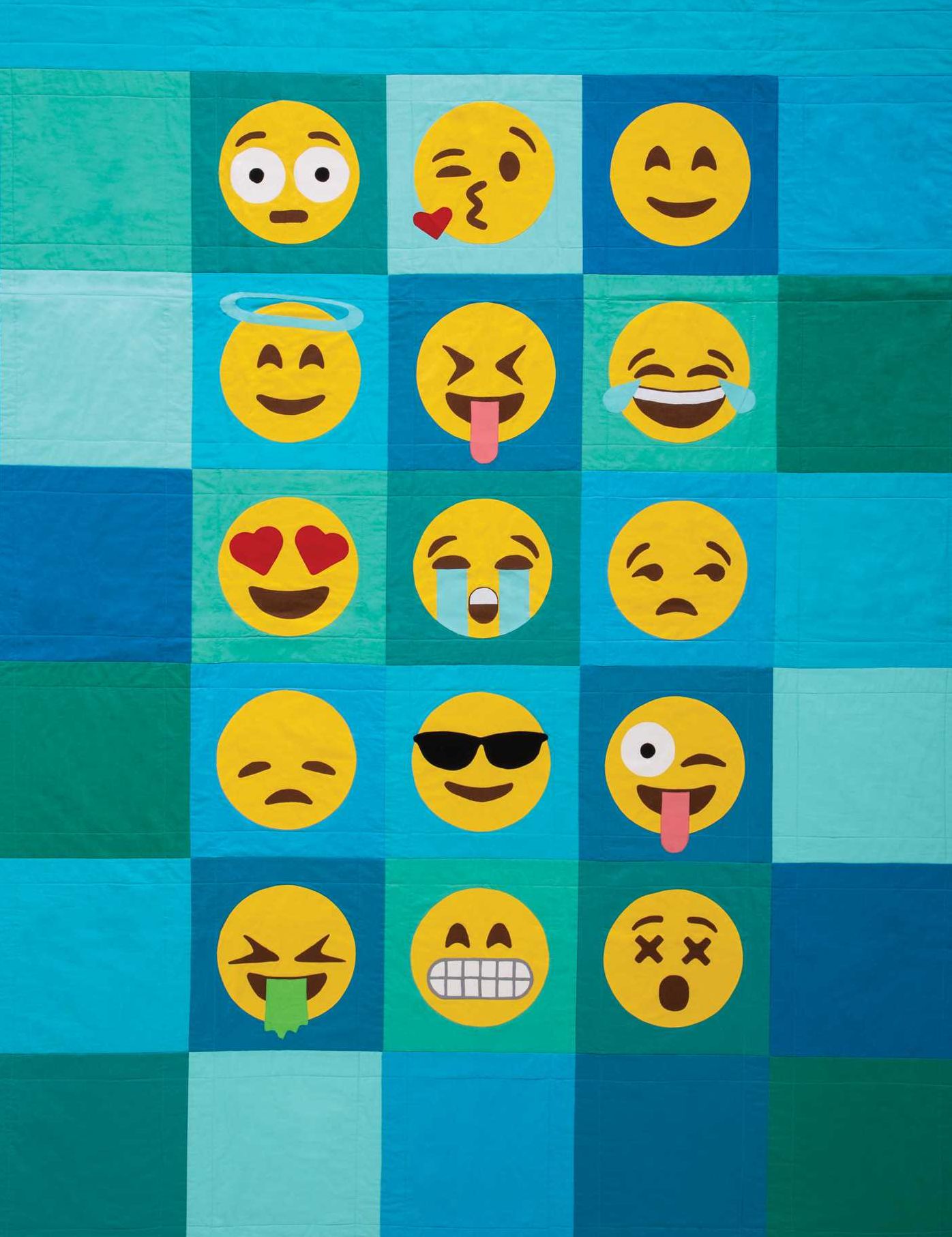 Sew Emoji: Mix & Match 60 Features for Custom Emoticons, Make a Twin-Size Quilt, Pillows & More